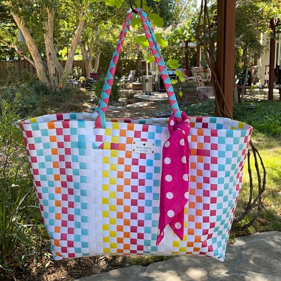 kate spade Handbags - ♠️ Kate Spade; RARE Rainbow-Colored Large Tote 4 U